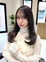 ルル(loulou)&nbsp;レイヤーワンカール☆ブリーチなしグレージュ♪ 薬院　天神南