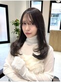 レイヤーワンカール☆ブリーチなしグレージュ♪ 薬院 天神南