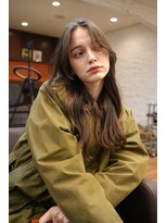 ノラキチジョウジ(NORA KICHIJOJI)&nbsp;外国人風カラーオリーブカラーハイレイヤーカットハイライト