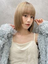 ロンドプロフィール 浦和(Lond profil)&nbsp;ブリーチなしカラー伸ばしかけヘア簡単スタイリング小顔ヘア