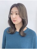 熊本 透明感カラー 韓国風スタイル Una Yumika