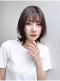 大人レイヤーボブ前髪ありフェイスレイヤーひし形K20250714