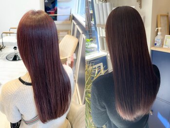 アンソル オブ リシェール(N'SOL of RICHAIR)の写真/癖うねりに◎髪に優しいダメージレス×癖をしっかり伸ばしてサラ艶髪に[南越谷/髪質改善/縮毛矯正/学割U24]