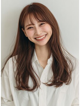 ルシードスタイル アウラ 松戸市五香(LUCIDO STYLE Aura) ココアブラウンふんわり【バタフライカット】で作る愛されロング
