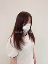 ビーヒアナウ N゜03 金沢駅西店(BE HERE NOW)&nbsp;【韓国ヘア/レイヤーカット/ピンクベージュ】