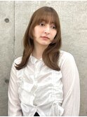 ココアベージュ/小顔/オリーブグレー/髪質改善/縮毛矯正/立川
