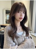 ☆お顔まわりカット ショコラブラウン くびれヘア☆