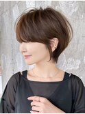 ショートヘア/分け目なし/イメチェン/30代40代50代60代/表参道