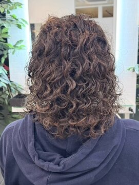 宇都宮カットデジタルパーマロングヘアボブウルフカット髪質改善