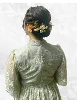 【ヘアセット】華やかギブソンタック