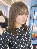 モナ 髪質改善(MONA) 【MONA】ミディアムレイヤー/ショコララテ/ダブルカラー