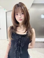 サンドレオ 新宿店(sand Leo)&nbsp;ミディアムレイヤーカット/髪質改善/韓国/前髪/新宿/ブリーチ