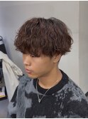マッシュ 無造作 シャドウパーマ