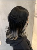 インナーカラー【レイヤーカット/ウルフカット/ブリーチ/20代】