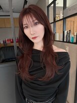 エトワ 中央店(etoi)&nbsp;大分ハッシュカット胸上鎖骨下ミディアムレイヤースタイルかるめ
