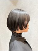 【髪質改善ストレート】前上がりショートボブ