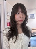 ブリーチなしダブルカラー×ハッシュレイヤー