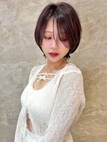 レーヴバイロンド 仙台(Reve by Lond) 仙台前髪顔周り韓国巻きワインレッド艶カラーイメチェン