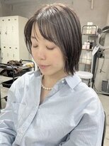 ルーファス 下北沢(Ruufus) ショートボブ/白髪ぼかしハイライト/30代40代