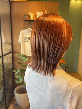 オネスト 八柱店(onest) くびれボブ＋オレンジカラー
