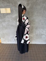 アトレ 福岡大名店(attrait)&nbsp;ロングヘアの透明感を引き出すブラウンカラー