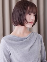 カバーヘア ブリス 北浦和(COVER HAIR bliss)&nbsp;クロスパーマ酸熱トリートメントハッシュカット黒髪ボブ20代Y