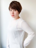 ネイヴィル オモテサンドウ(navile omotesando)&nbsp;【yuka】シンプルブラウンショート20代30代40代