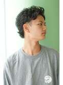 ニュアンスマッシュソフトパーマショートショートウルフ2