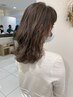 前髪カット＋カラーケアブリーチハイライト＋オージュア1stepTR ￥18480