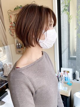 フェイバー 赤坂店(FAVOR) 【バッサリカット】丸みのあるゆったりショートボブ☆