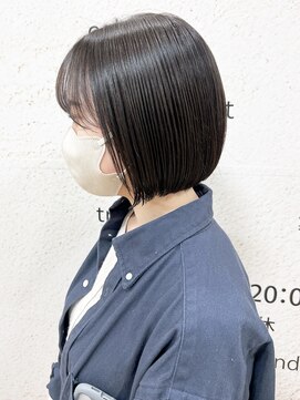 モリオ フロム ロンドン サッポロファクトリー店(morio FROM LONDON) 【morio】札幌ボブ　黒髪ぱつっとボブ