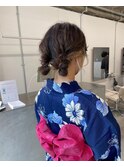 浴衣セット　ヘアセット