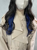 ニーナ ビューティーサロン(NINA Beauty Salon)&nbsp;インナーブルー#インナーカラー #ディープブルー