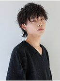 【Gallica】大人の色気◎束感ウルフパーマ/黒髮くせ毛風パーマ