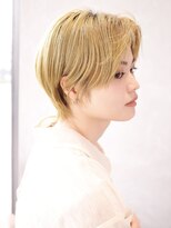 ハーバーズ バイ エムスラッシュ 鎌倉由比ヶ浜(Harbors by M.SLASH) 金髪/かきあげ前髪/ショートボブ/ウルフショート/HARBORS鎌倉