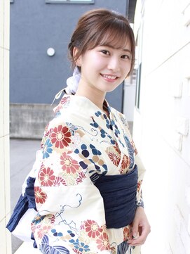 アヴァン(avant) 〈avant〉浴衣ヘア　編みおろしスタイル