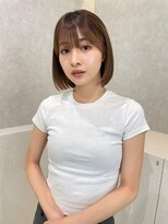 エジョン 八幡山店(Aejon)&nbsp;グレージュ斜めバングチョコレートシルキーベージュ