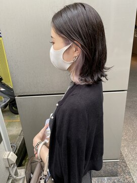 グランドライン(GRAND LINE) インナーカラー ホワイトピンク