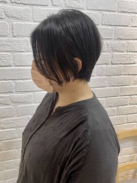 デイジー インデックスヘア 大島店(DAISY index hair) ☆くびレイヤーエモージュ前髪ピンクベージュハンサムショート