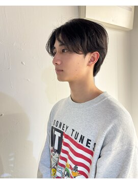 シアー(siar) センター分け カジュアルメンズカット