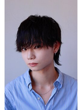 ソイクフ(SOY KUFU) MEN’S HAIR マッシュパーマアッシュブラックカルマパーマ
