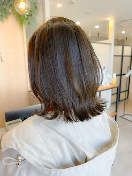 ニコル(NICOLL) くびれボブ×オリーブグレージュ