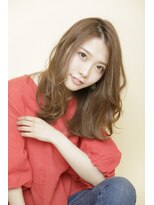 ルルディ バイ アフロディーテ銀座(luludi by APHRODITE) デザインカラー/レイヤーカット/オリーブベージュ/銀座