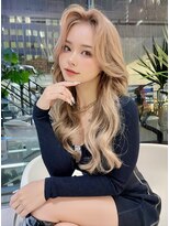 オリジンズヘアーセカンド 守谷店(Origins hair 2nd)&nbsp;レイヤースタイル×ゴールドベージュカラー×BYKARTE TR