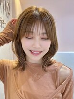 サンド クリア 横浜本店(sand clear)&nbsp;ボブディオリーブベージュ髪質改善縮毛矯正フェイスレイヤー