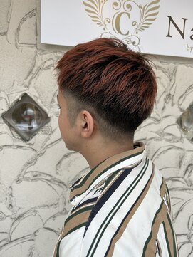 ナディアバイカリス(Nadia by charis) ダブルカラー|ブリーチ|メンズショート|フェード