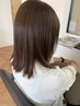【髪質改善コース】ストレートシルクエステ＋髪質改善カラー＋TR   ￥18980