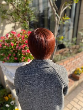 ピュア ポイント 和光店(PURE POINT) ハンサムショート／ブリーチピンク