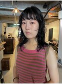 ハッシュカット/パーマ/外ハネボブ/ワイドバング/オン眉