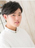 20代30代七三分けアースカラー重めメンズショートY北浦和
